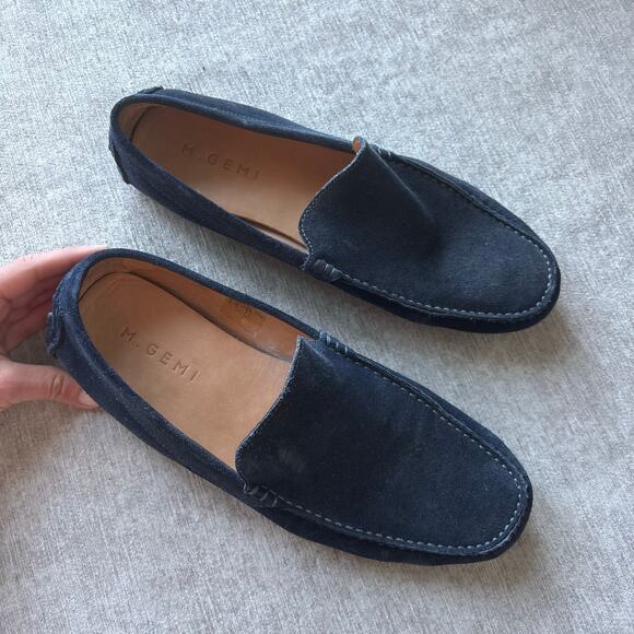 $248 M. Gemi The Felize Uomo Men’s Blue Driving Loafers - Picture 3 of 8
